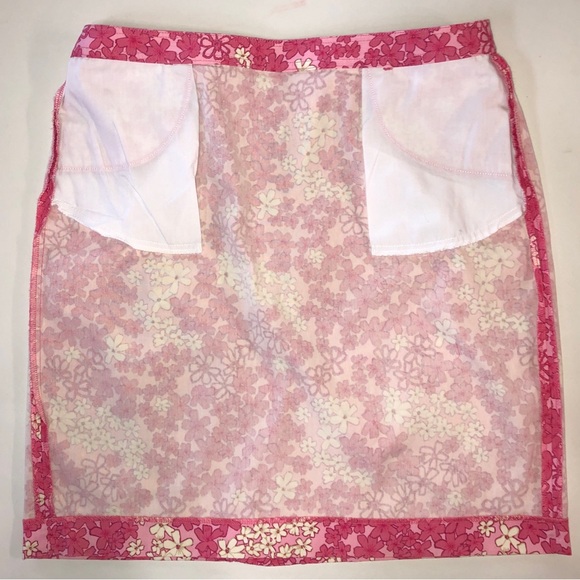 LOFT NWOT Pencil Skirt Floral Pockets Pink White (14) - Picture 15 of 16